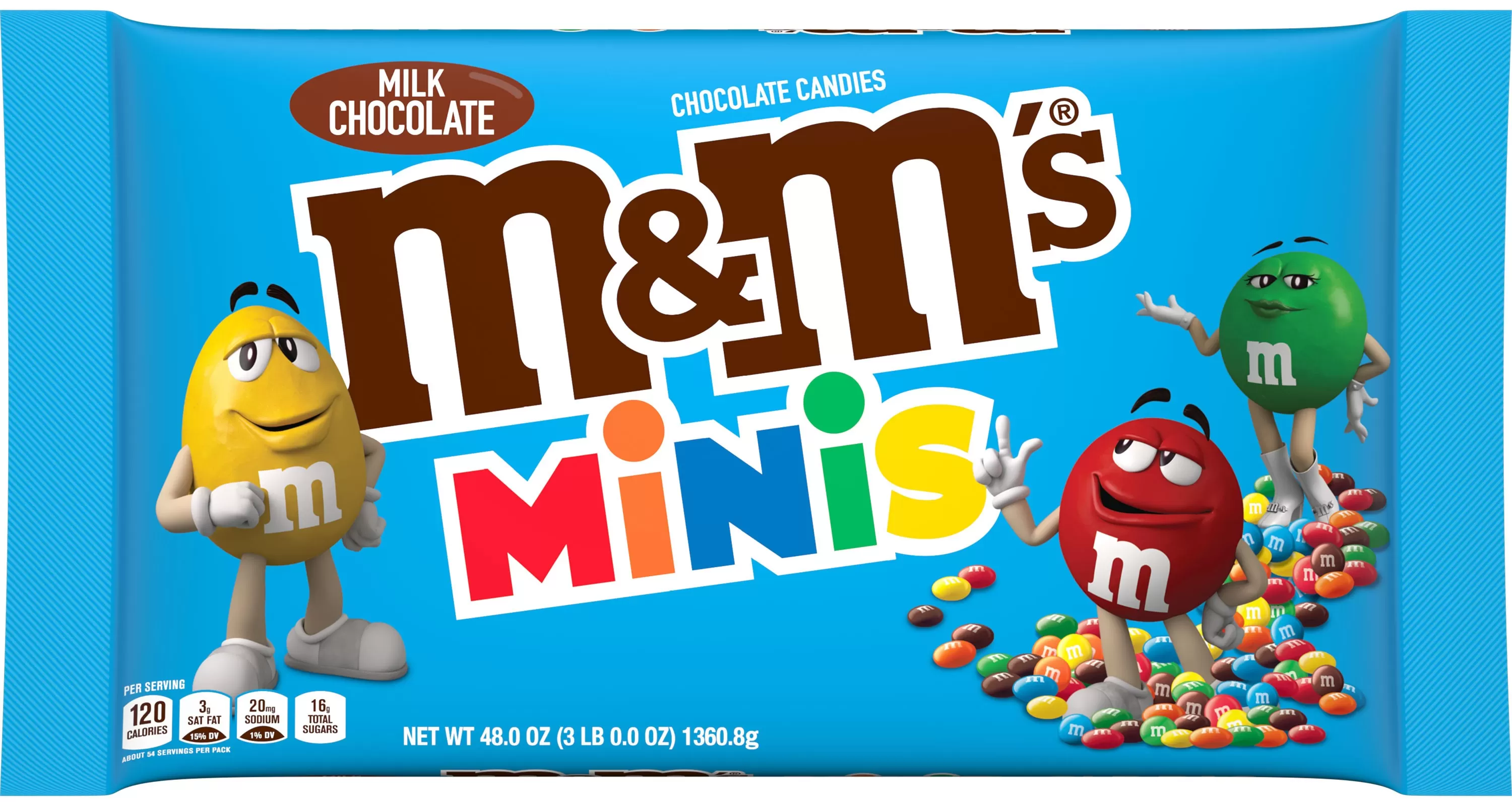 M&M's Mini Tubes Milk Chocolate - 24ct