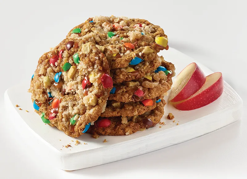 Caramel Apple Crunch Cookies Made with M&M’s® Caramel Chocolate Candies marsfoodservices image