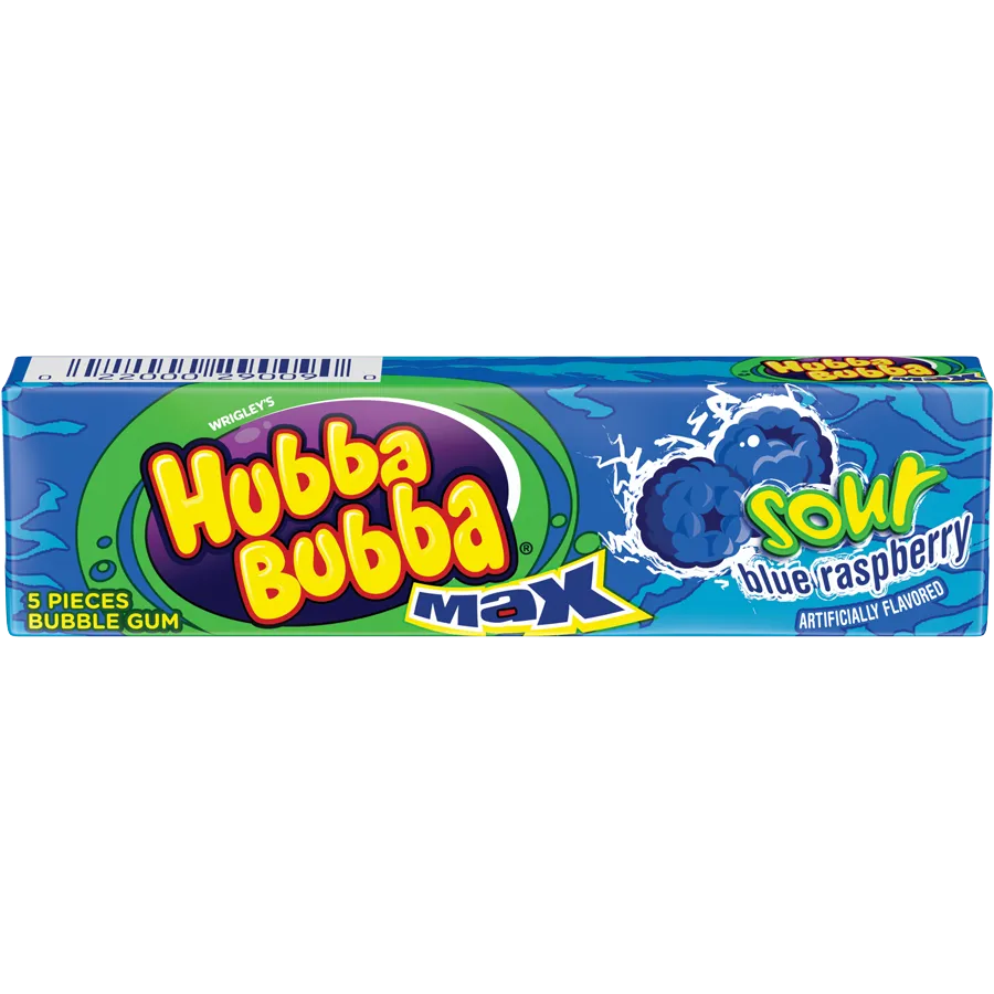 HUBBA BUBBA® MAX SOUR BLUE RASPBERRY Gum marsfoodservices image