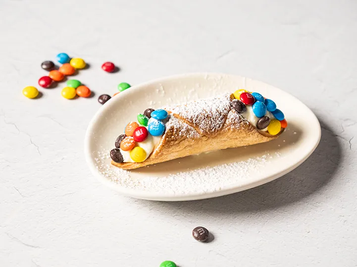 M&M’S® MINIS Milk Chocolate Candies Cannoli marsfoodservices image
