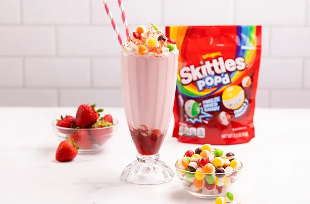 Fireworks Shake made with SKITTLES® POP’d Candies marsfoodservices image