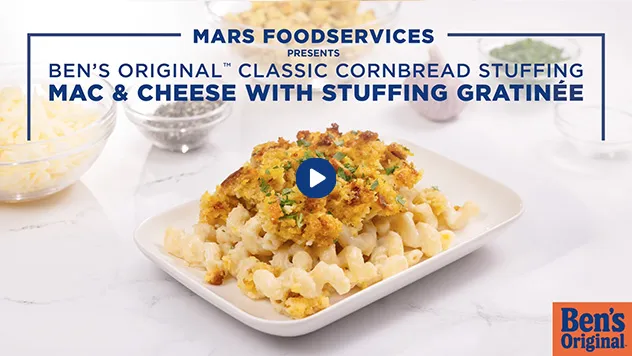mac-and-cheese-with-bens-original-stuffing-gratinee marsfoodservices image